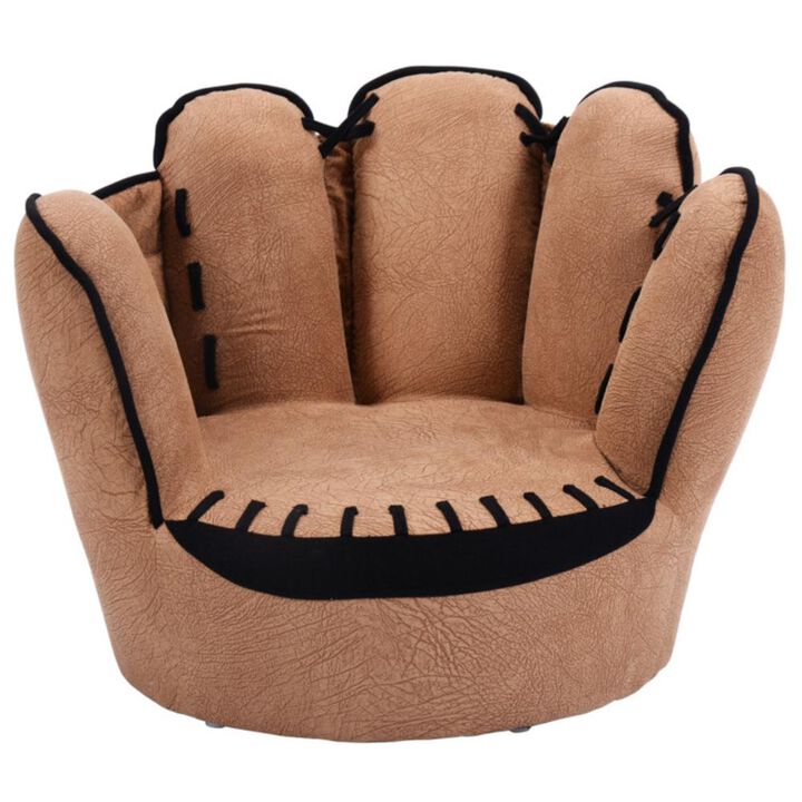 Hivvago Household Five Fingers Baseball Glove Shaped Kids Leisure Upholstered Sofa
