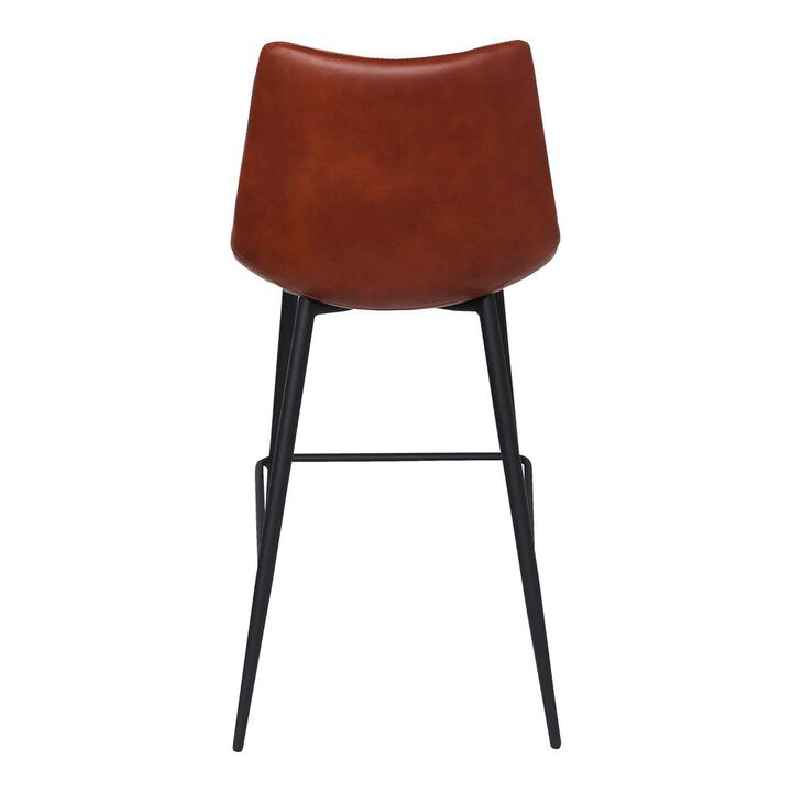 Moe's Home Collection Alibi Counter Stool Brown-Set Of Two