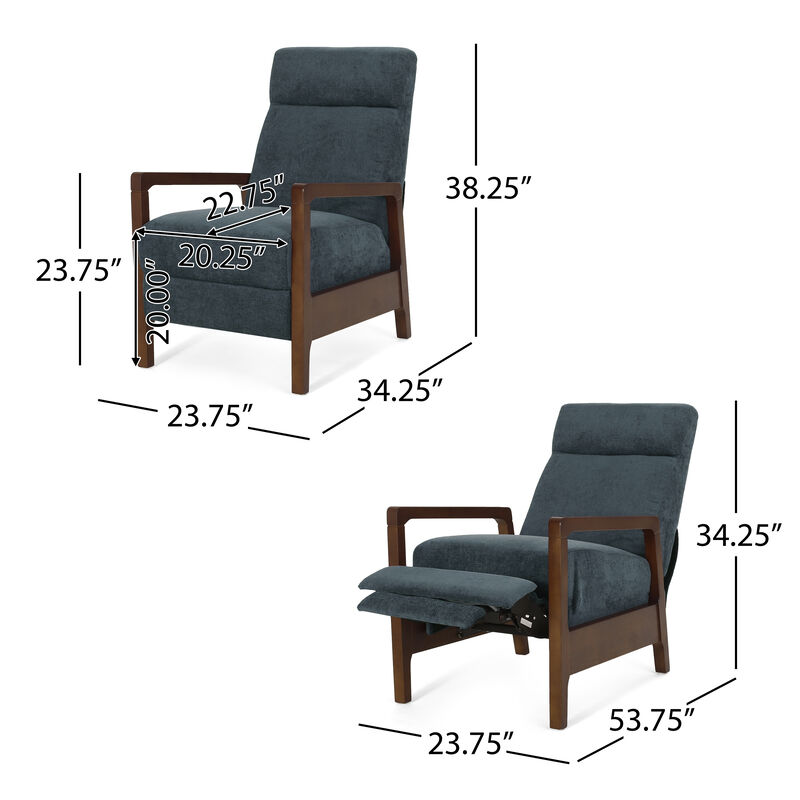 Christopher Knight Home® Wood Hand Manual Club Recliner Chair