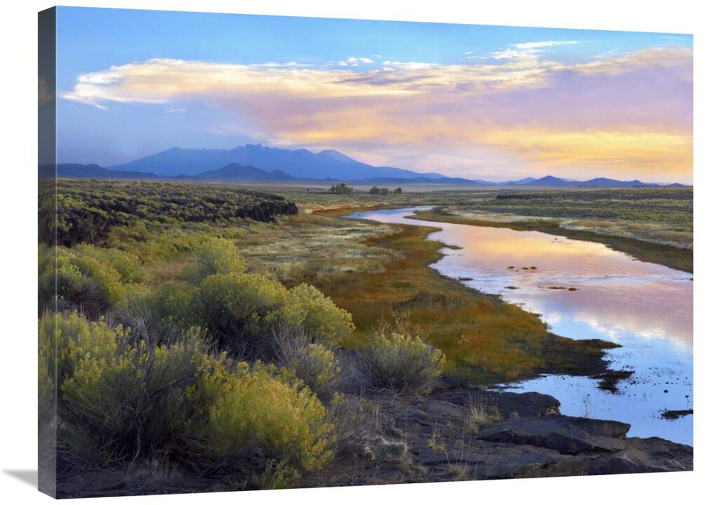 Rio Grande and the Sangre de Cristo Mountains, Colorado-Canvas Art-32x24