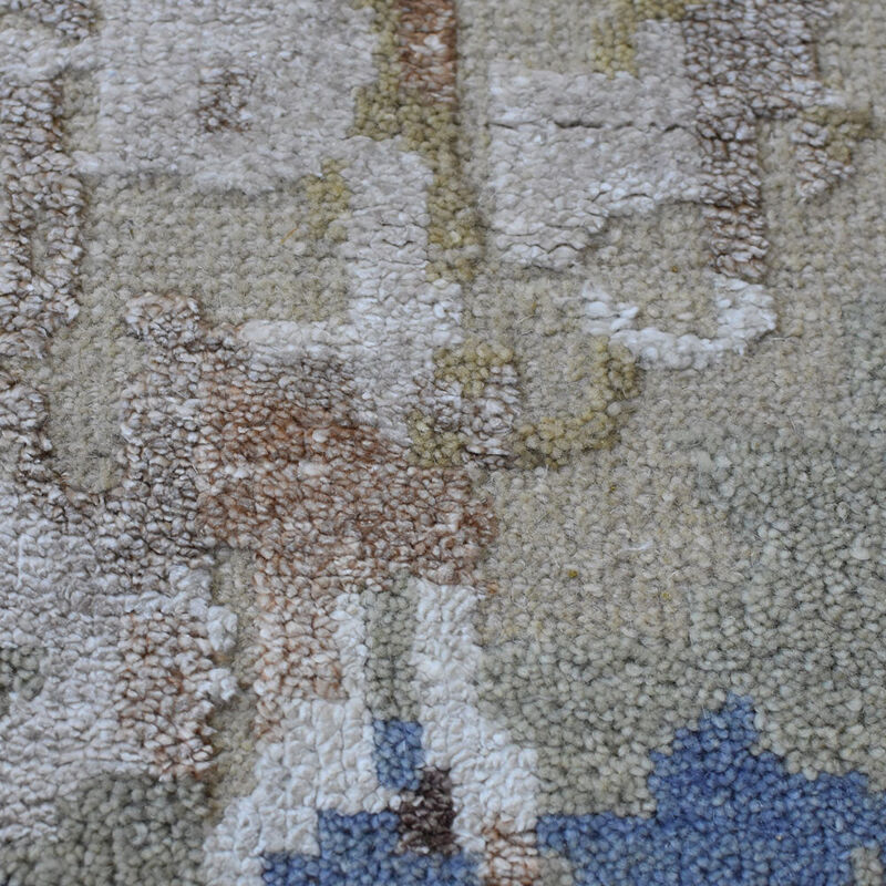 Rugsotic Carpets Hand Knotted Bamboo Silk & Wool 6'x9' Area Rug Abstract Beige NWS120