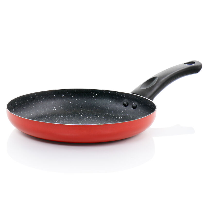 Oster Luneta 9.5 Inch Aluminum Nonstick Frying Pan in Red