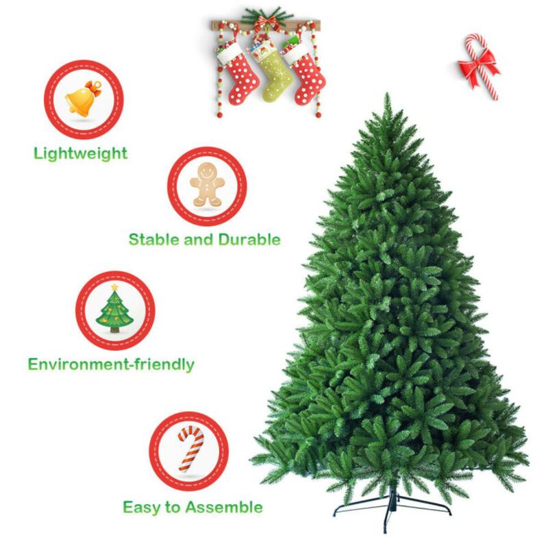 Hivvago 5 Feet Artificial Fir Christmas Tree with 600 Branch Tips
