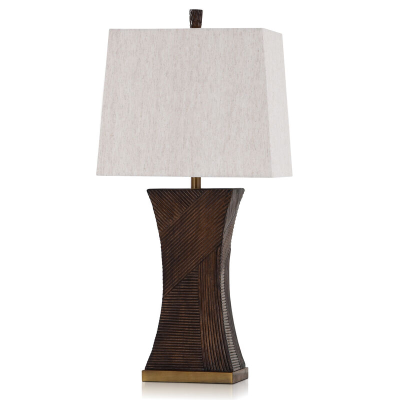 Dark Teak Table Lamp
