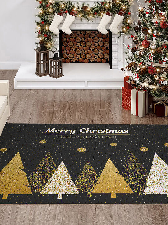 Wonderland WN11 Black 5' x 7'6" Rug