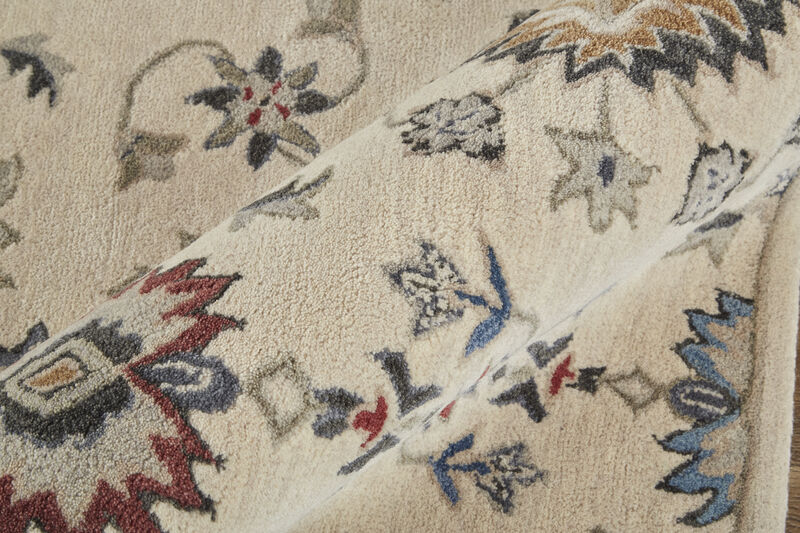 Rylan 8641F Ivory/Blue/Tan 5' x 8' Rug