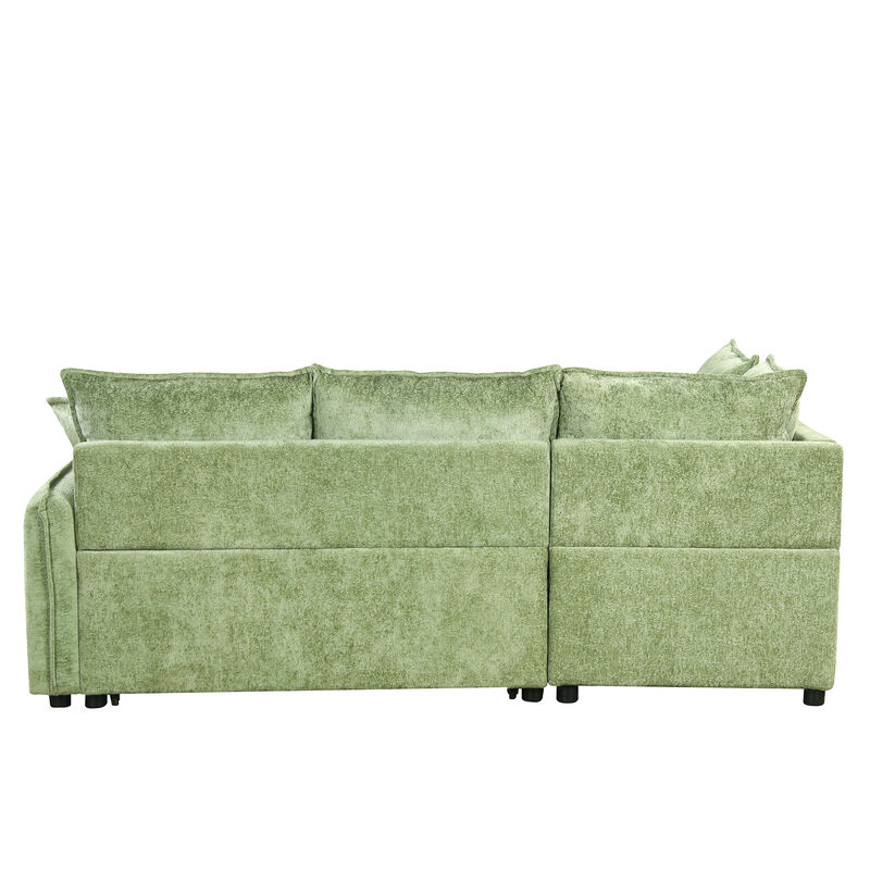 Merax L-shape Convertible Sofa Bed Sectional Sofa