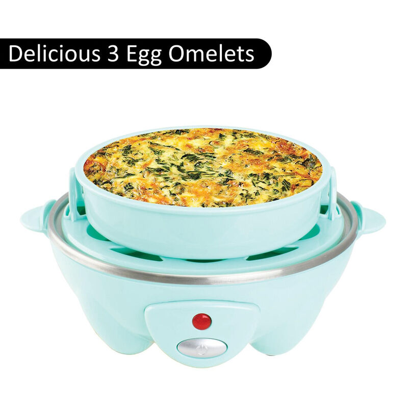 Brentwood Electric 7 Egg Cooker with Auto Shut Off in Blue