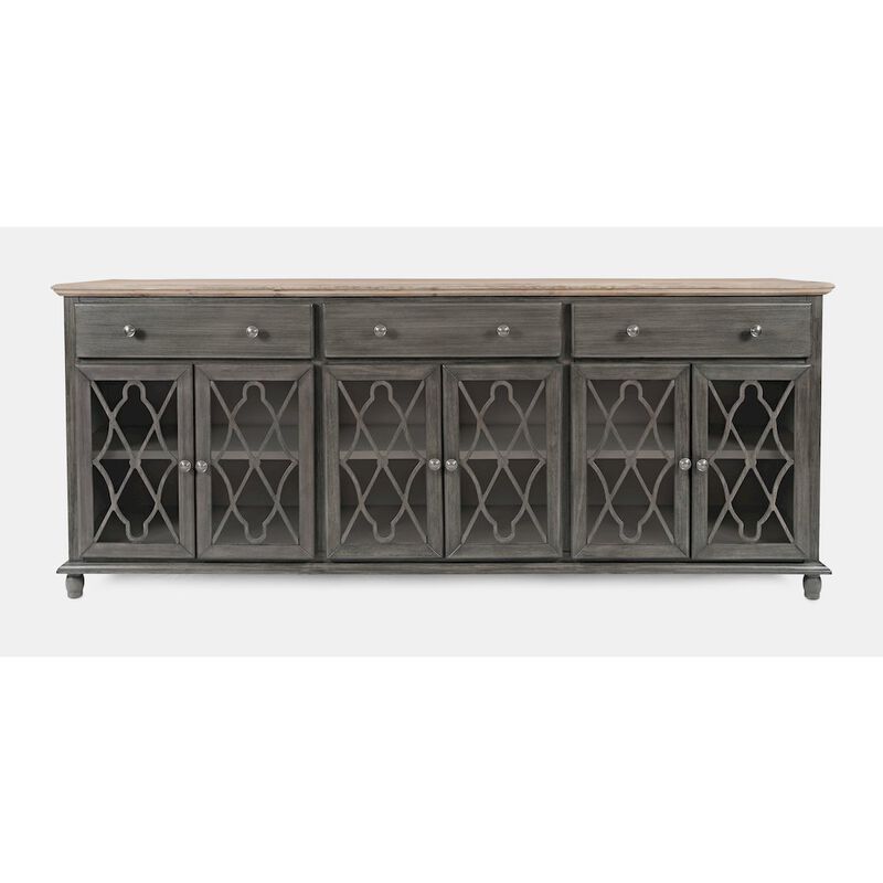 Jofran Aurora Hills Country Wire-Brushed 6 Door Accent Chest