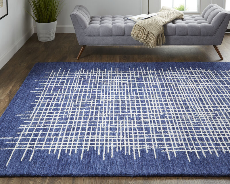Maddox 8630F Blue/Ivory 8' x 10' Rug