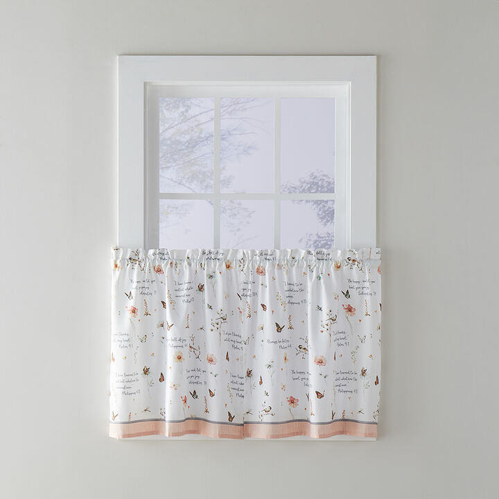 SKL Home Country Weekend Naturalist Look Window Valance - 58 X 13". Blush