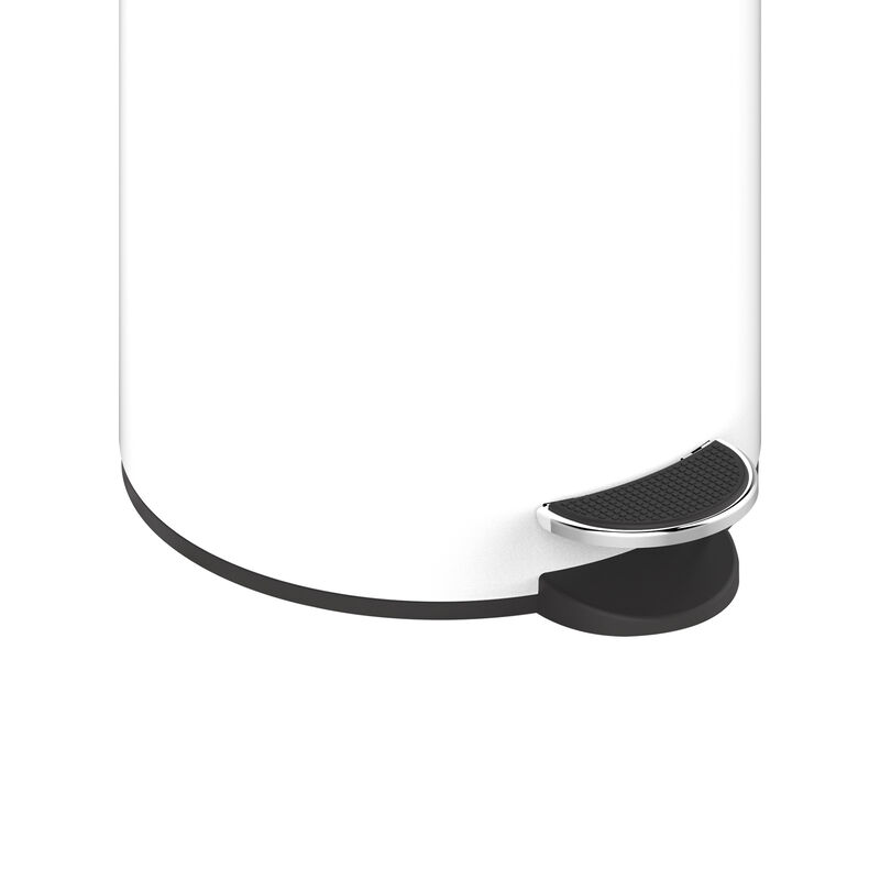 3.2 Gallon and 0.8 Gallon Stylish Step-On Wastebaskets