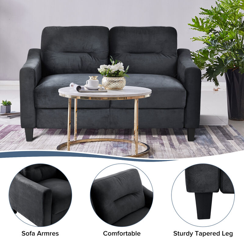 Merax Velvet Loveseat Sofa Couch for Living Room