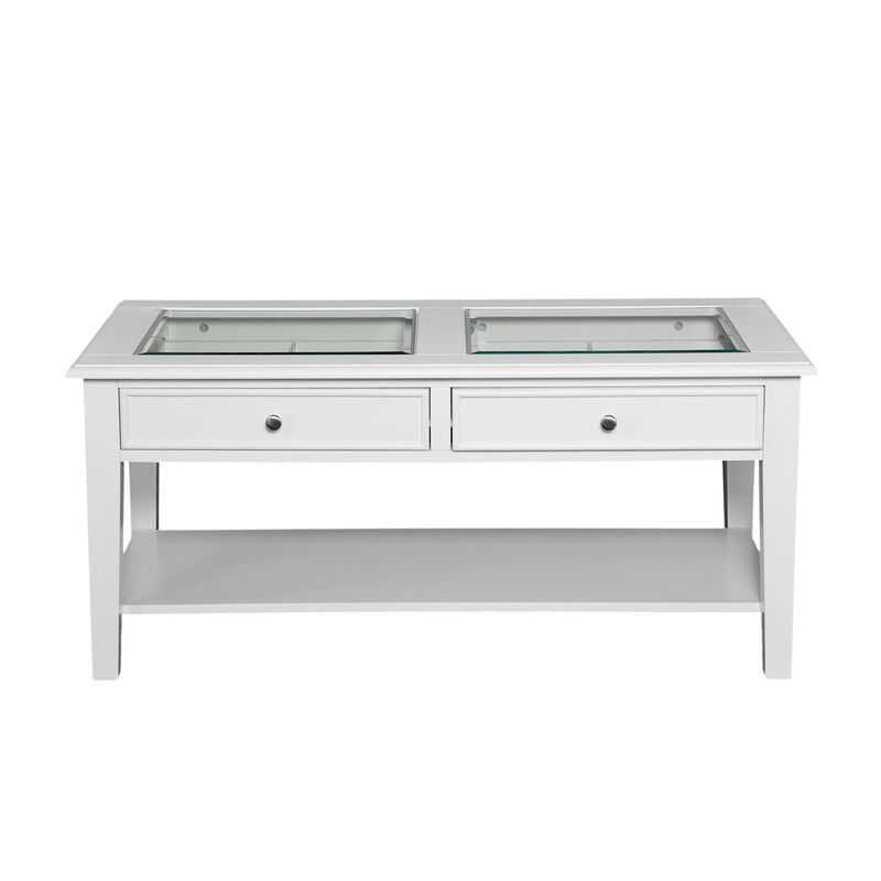 Panorama Glass-Top Coffee Table