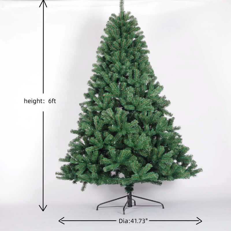 Artificial Christmas Tree Full Natural Spruce Fir with Foldable Stand for Easy Setup & Holiday Décor