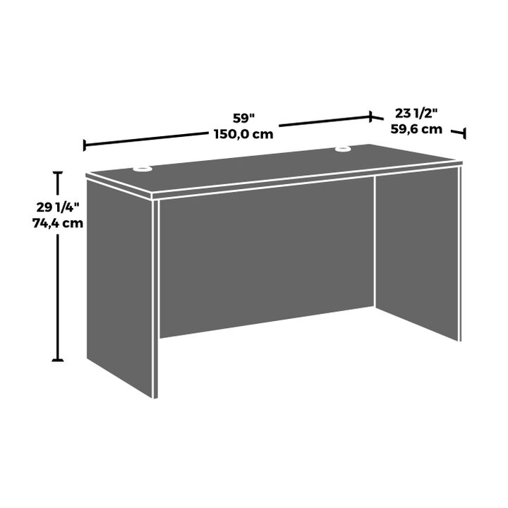 Affirm 60 X 24 Desk Shell