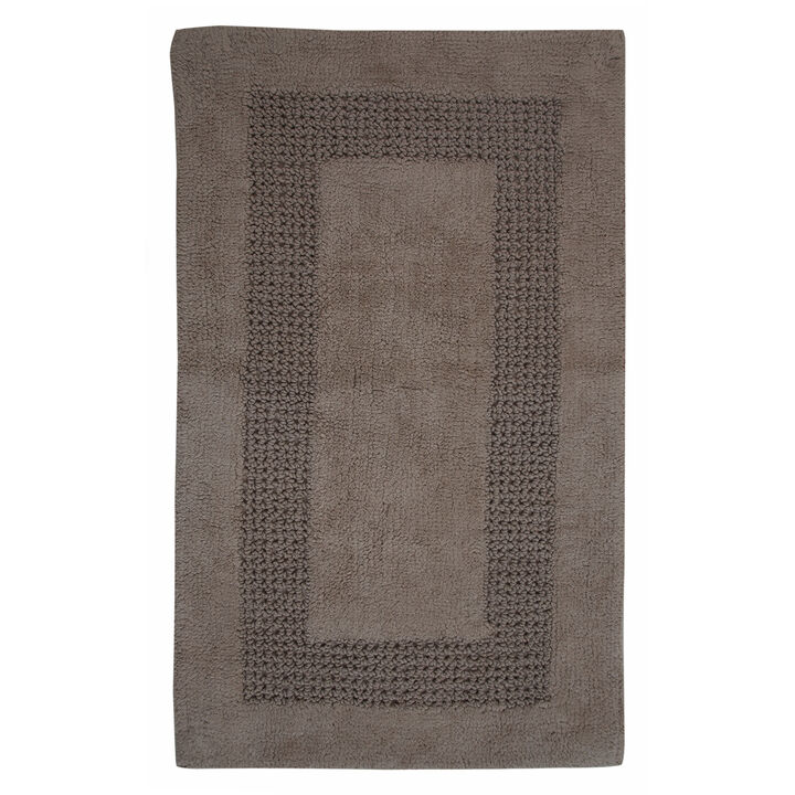 Perthshire Platinum Collection Cotton Bath Rug Racetrack Design Skid Resistant Comfortable Absorbent