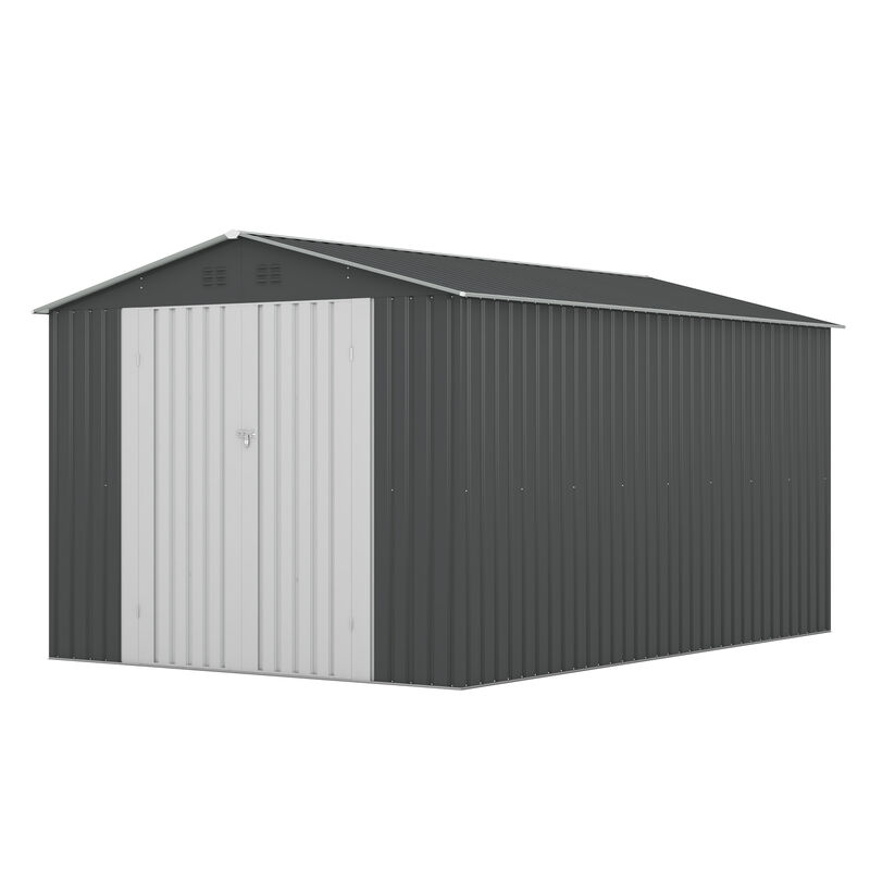 8' x 12' Metal Storage Shed for Outdoor