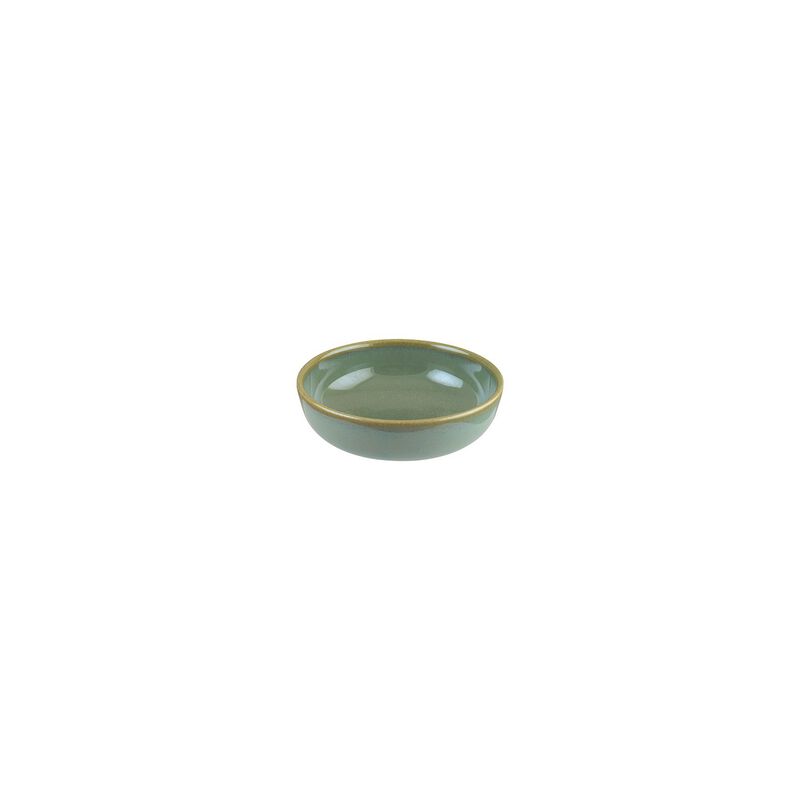 Sage dia.5.5" h:2" 15 oz. Round Green Porcelain Bowl (Set of 4)