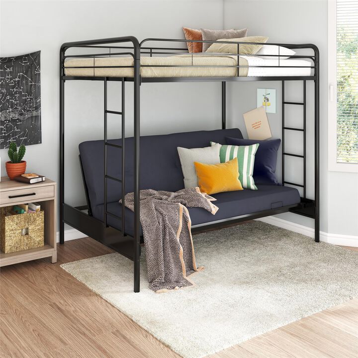 Sammie Full over Futon Metal Bunk Bed