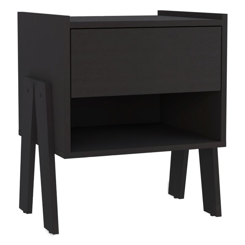 Nightstand Ferku, Bedroom, Black