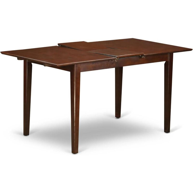 3 Piece Kitchen Set Consists of a Rectangle Dining Table with Butterfly Leaf