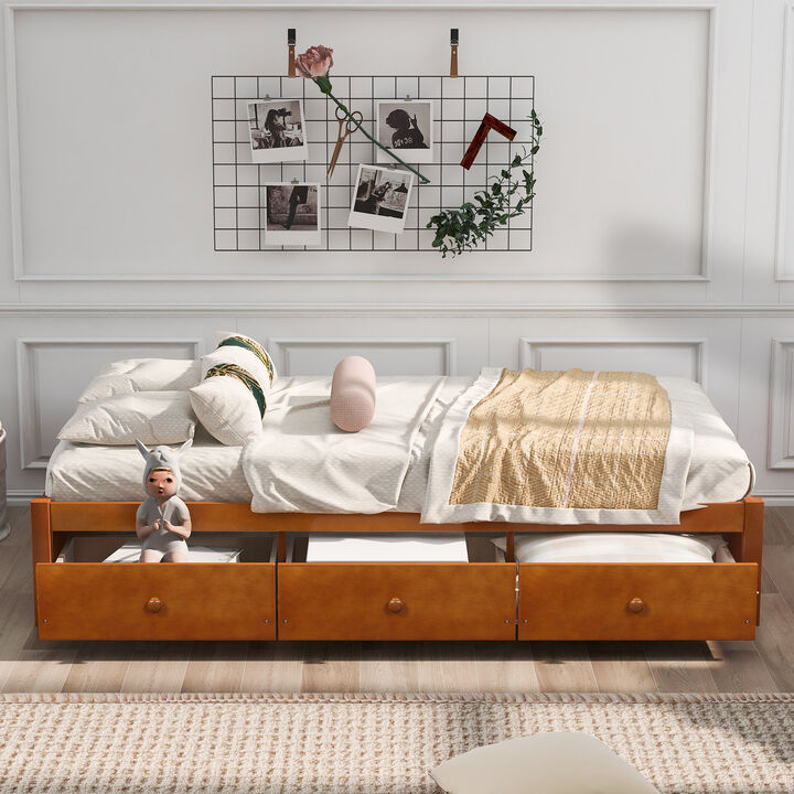 Merax Platform Bed with 3 Storage Drawers
