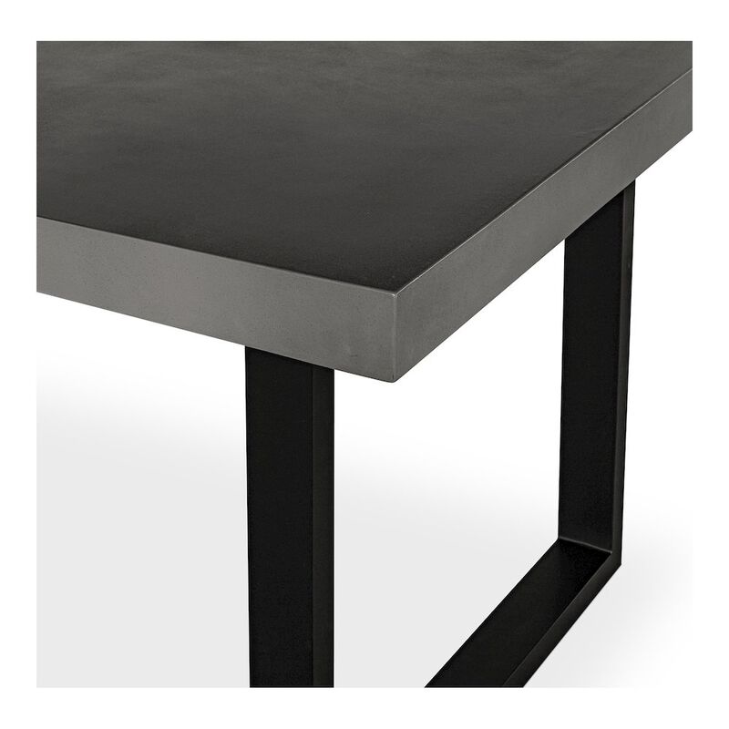 Moe’s Jedrik Small Outdoor Dining Table Dark Grey