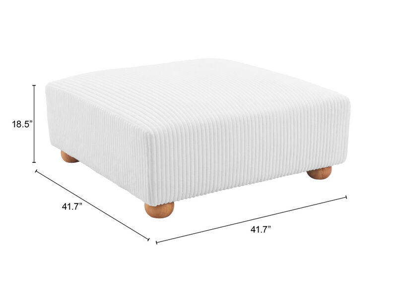 Tayte Ottoman White