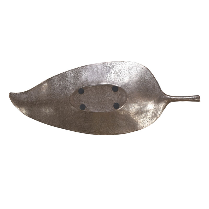 Handmade Decorative Silver Color Coated 10.23 x 3.54 x 0.46 Inches Aluminium Tray 060AB BBH Home's