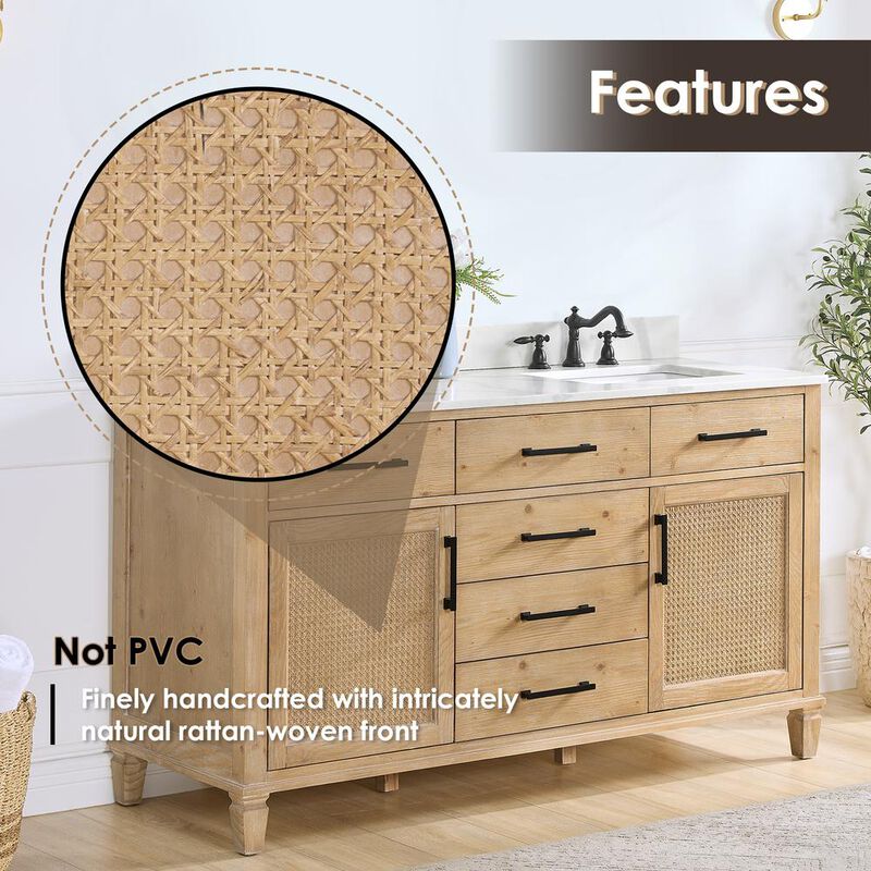 Altair Double Bathroom Cabinet Vanity Base without Top and Sink, no Mirror