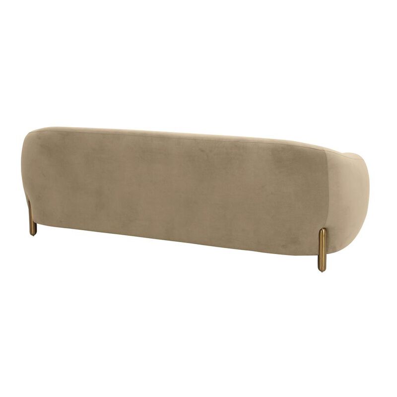 Belen Kox Luxe Brown Velvet Sofa, Belen Kox