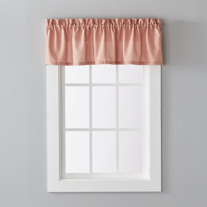 Saturday Knight Ltd Nelson Versatile Tailored Window Valance - 58x13", Rust