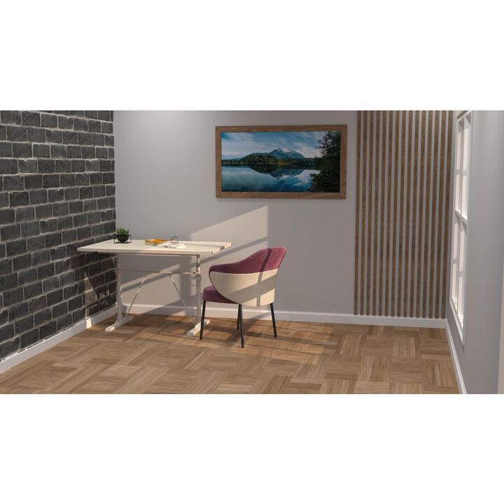 Carolina Living Brio Sit or Standing Adjustable Desk - Whitewash