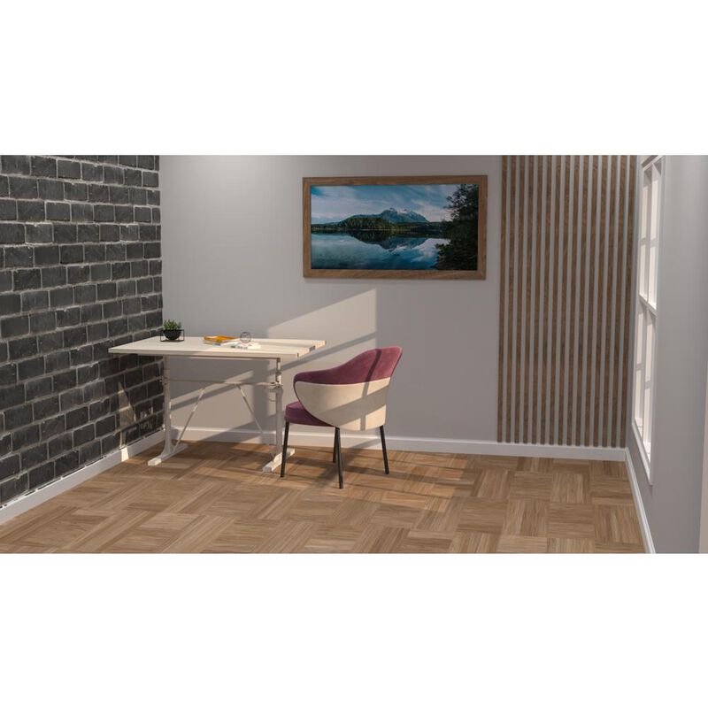Carolina Living Brio Sit or Standing Adjustable Desk - Whitewash