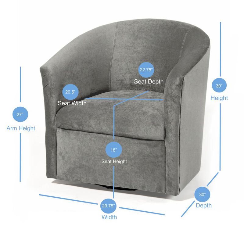 Comfort Pointe Elizabeth Ash Swivel Chair