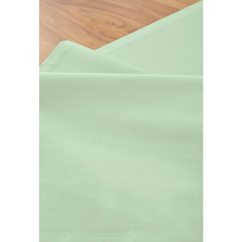Solino Home Cotton Linen Plain Table Runner | Dru