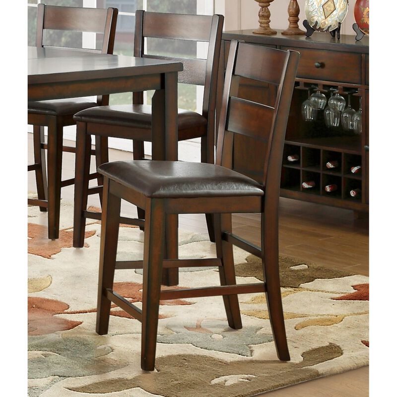 Wooden Counter Height Chairs Set of 2