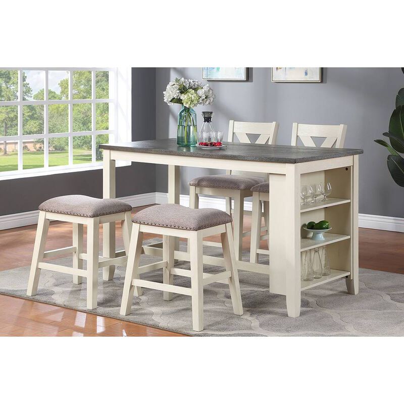Contemporary Dining Chairs Set of 2 with Wooden Seat