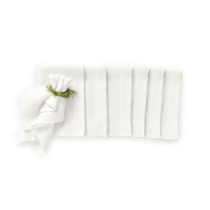 Solino Home 100% Pure Linen Cloth Napkins 20 x 20 Inch Set of 6 Dinner Napkins | Sonoma