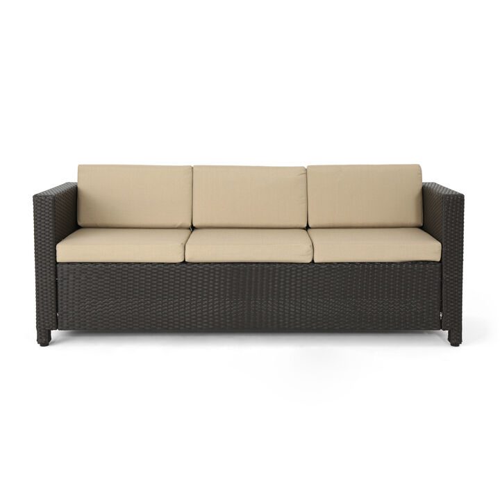 Merax Outdoor Patio 3 Seats Sofa