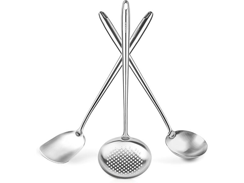 Yosukata 17" Wok Spatula and Ladle Skimmer Spoon