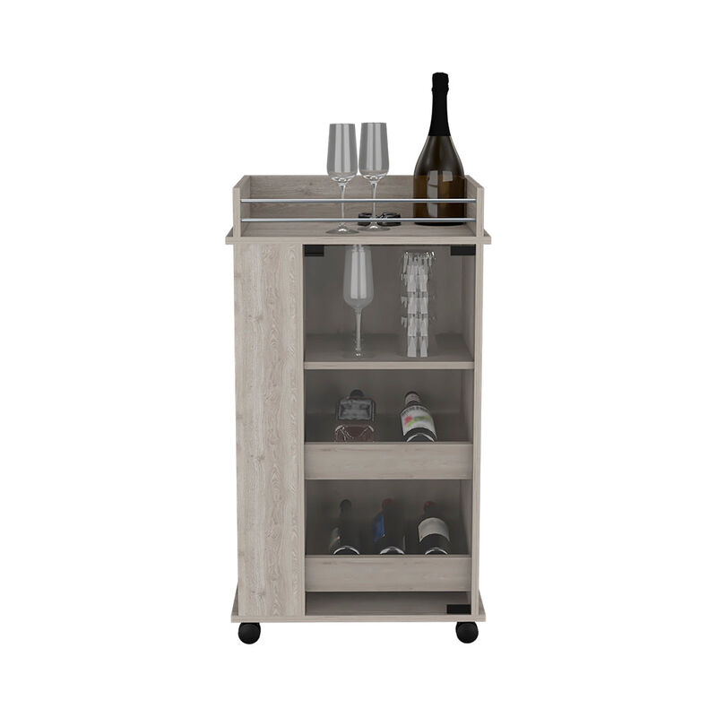 Bar Cart Beaver, Living Room, Light Gray