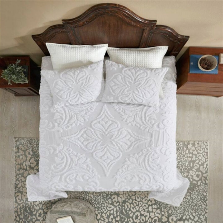 Luxury 100% Cotton Chenille Coverlet Set – 3-Piece Bedspread Set for Ultimate Comfort
