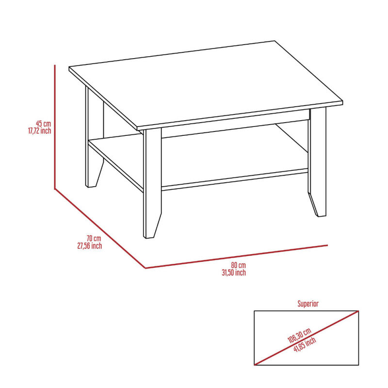 Cabrillo 4-Shelf 2-Piece Living Room Set, Coffee Table And Bar Cabinet Black And Espresso
