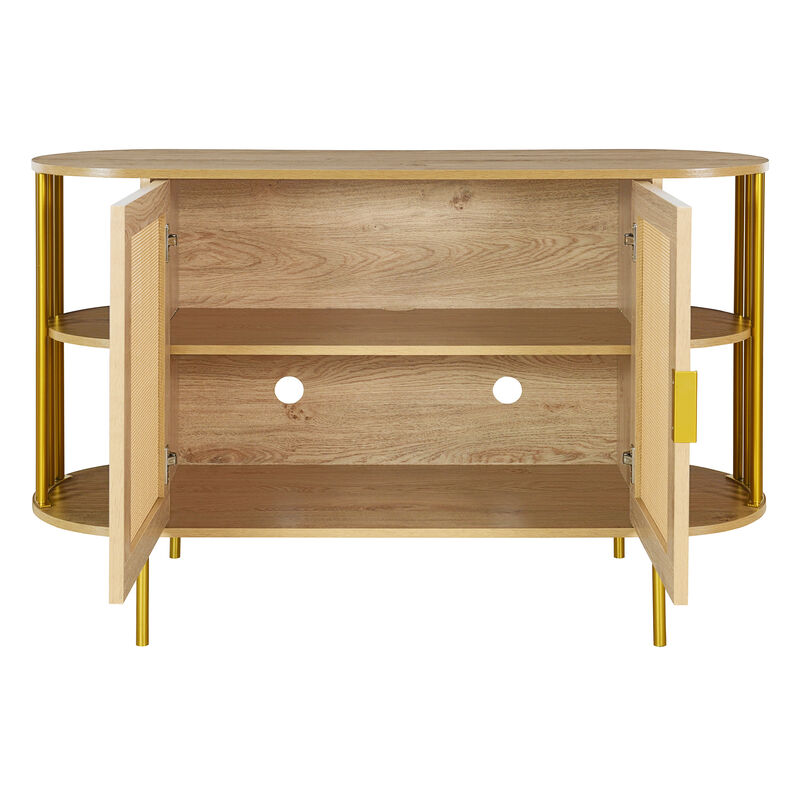 Merax 2-Door Elegant Curved Sideboard Cabinet