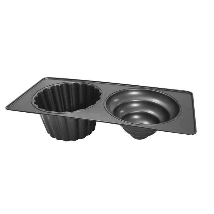 Baker's Secret Jumbp Cupcake Pan, Nonstick Coating & Thick Carbon Steel, Essentials Line, Dark Gray