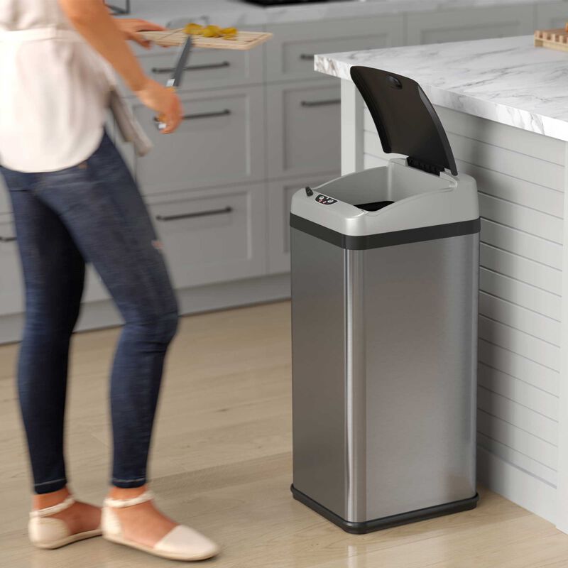 iTouchless 13 Gallon Platinum Edition Sensor Trash Can