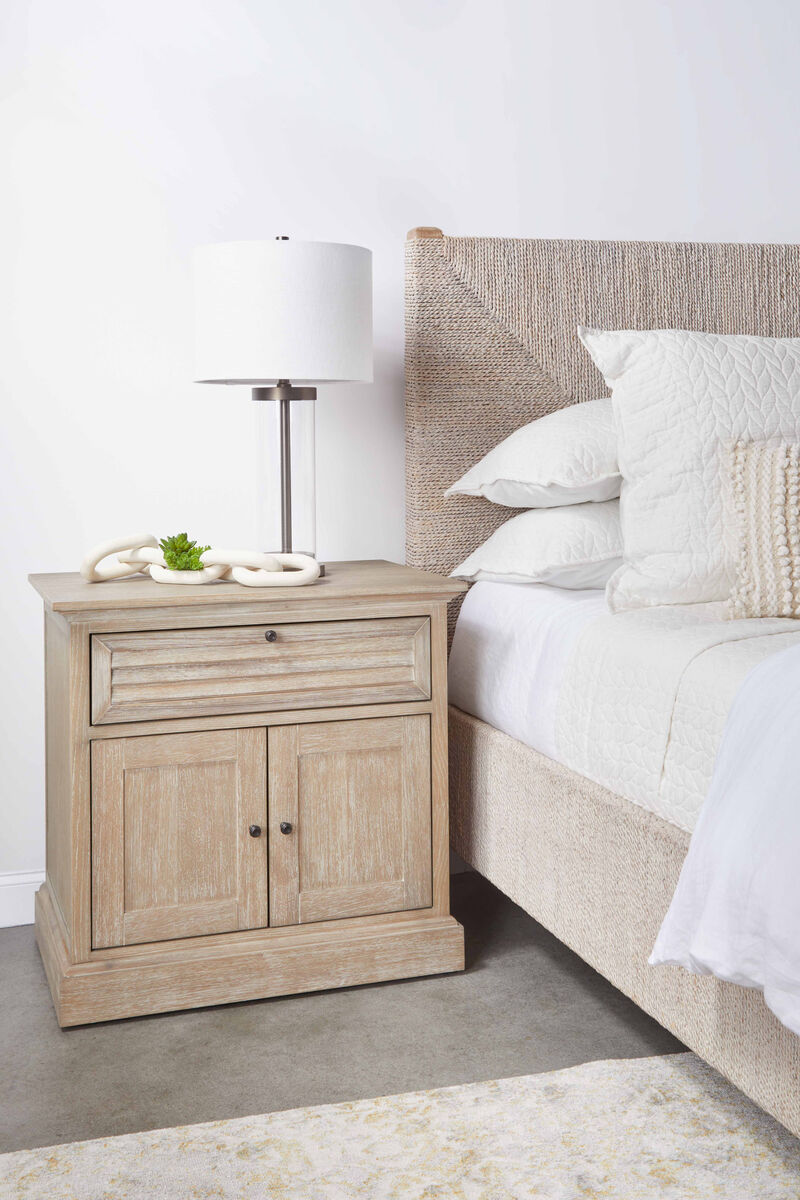 1-Drawer 2-Door Nightstand