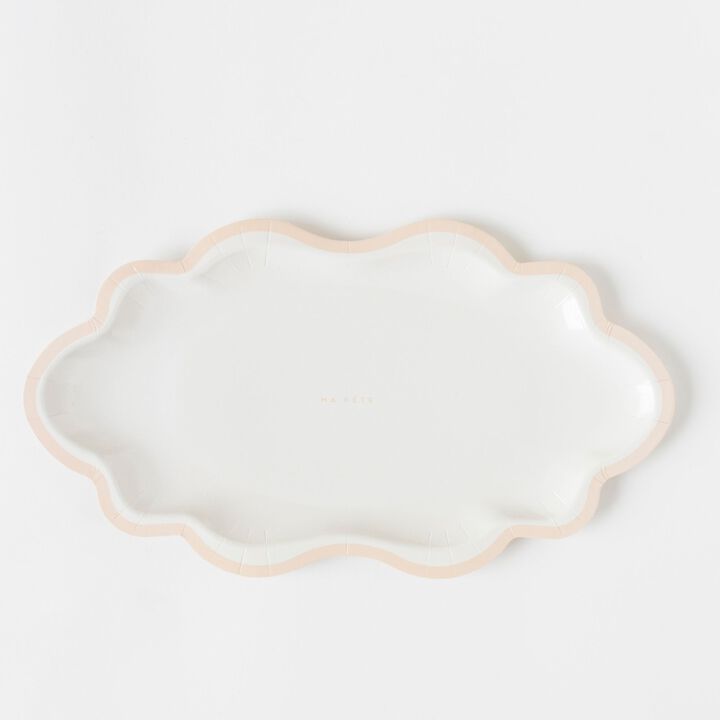 Ma Fete Paper Mini Serving Trays, Pink (4)